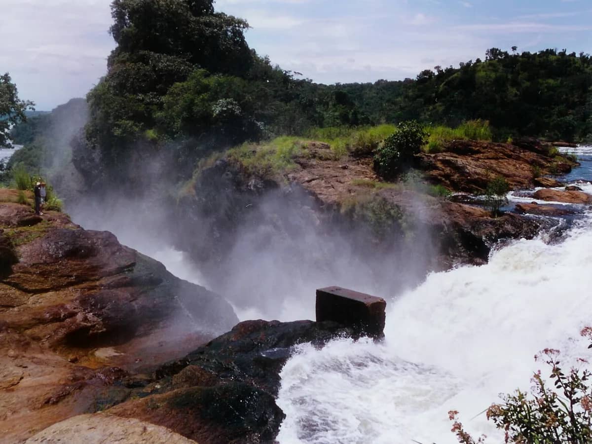 Murchison Falls seen from above the Nile